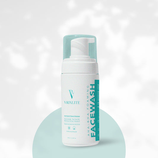 AHA BHA Foaming Face Wash 100ml | Vrinlite